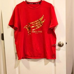 Roberto Cavalli Sport Gold Eagle Tshirt